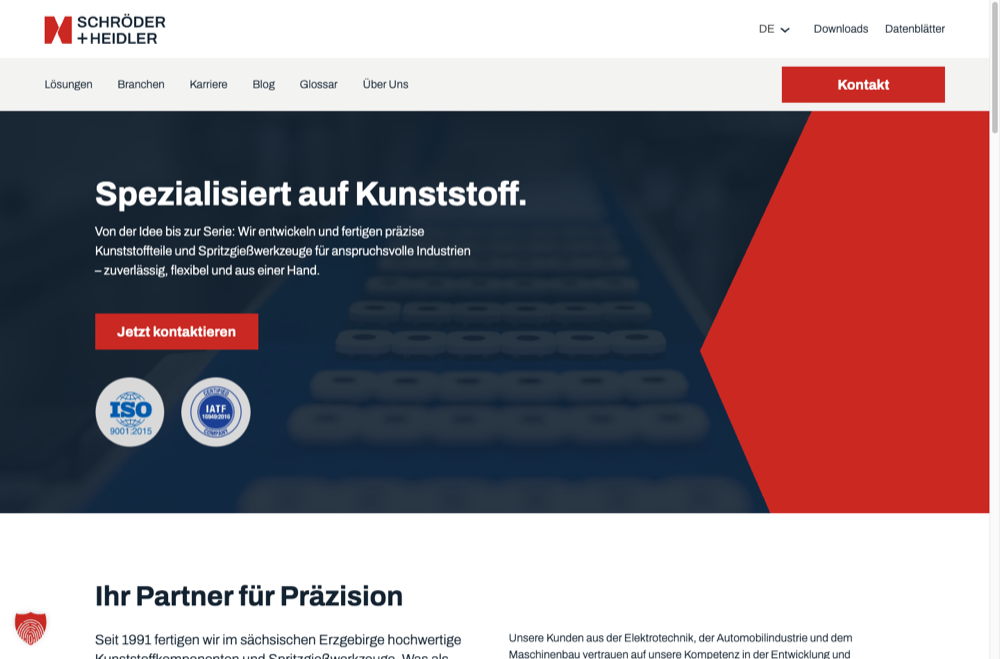 schroeder-heidler.de — Startseite des neuen Auftritts