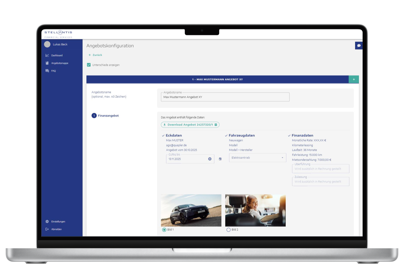 DigiMap Angebotskonfiguration im Web-Client