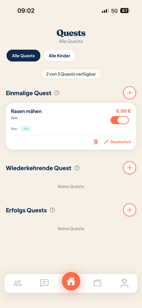 Quests im Überblick